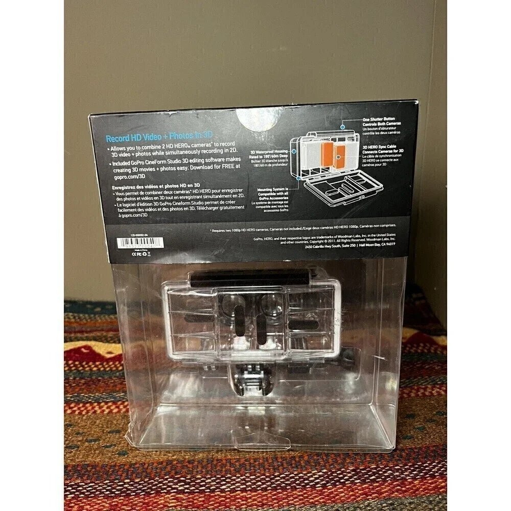 GOPRO 3D HERO CAMERA SYSTEM -DUAL HD 1080 & HERO 2 CAMERAS AHD3D-001 NEW